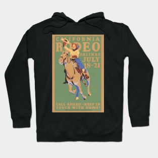 California Rodeo Salinas Vintage Poster 1930s Hoodie